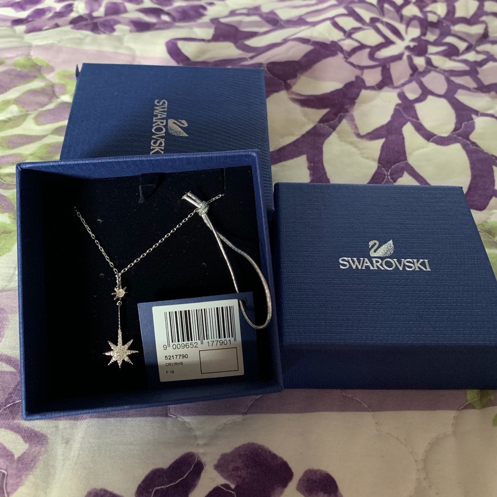 Swarovski Star drop necklace